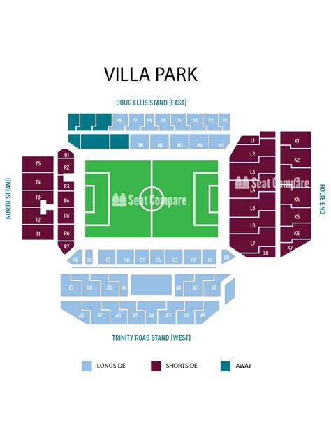 Villa Park Seating Plan, Tickets for Upcoming Events | Seat Compare