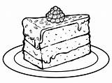 Pezzo Di Torta Da Stampare colorare Scarica Stampa O Colora Subito  sketch template