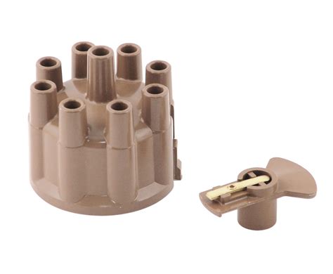 Distributor Cap and Rotor Tan ALL V8 for use with Dual Points | Roseville Moparts