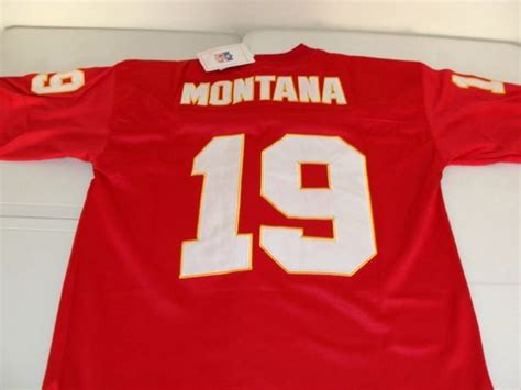 #19 JOE MONTANA Kansas City Chiefs NFL QB Red Mint Throwback Jersey | Lone Star Throwbacks