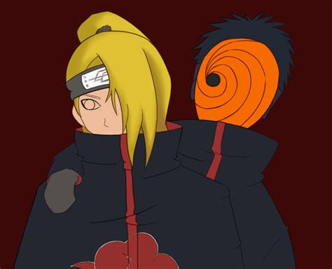 Fanart - Deidara n Tobi by blueeyes1345 on DeviantArt