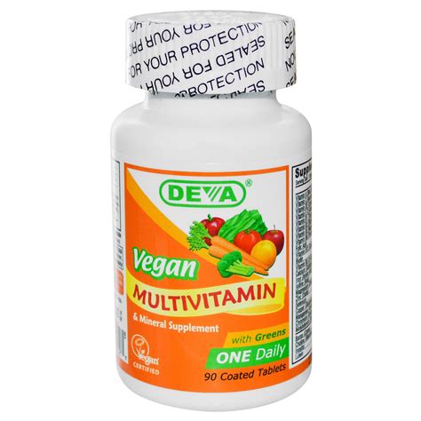 Deva Vegan Vitamins Daily Multivitamin Mineral Supplement 90 Tablets