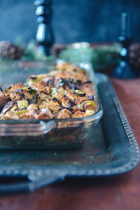 Roasted Chestnut Stuffing (Vegetarian) - With The Grains