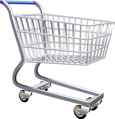 Supermarket Shopping Cart Vector - Vector download