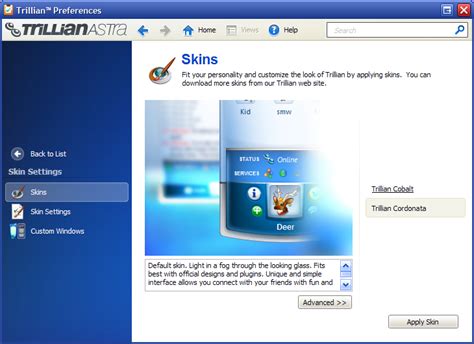 Trillian 3.0 Skins Download - mixecareer