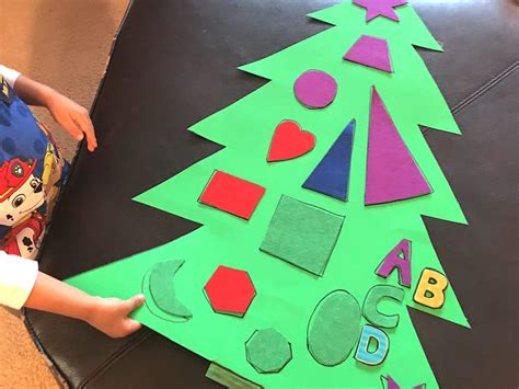 Preschool Christmas Activities: Shape Tree