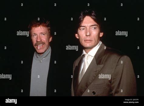 Chuck Norris and Billy Drago 1990 Credit: Ralph Dominguez/MediaPunch Stock Photo - Alamy