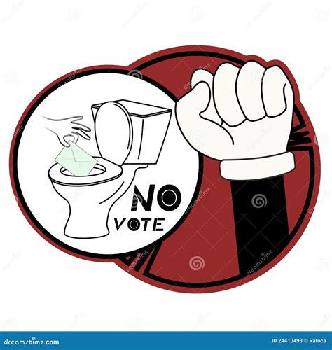 No vote stick stock vector. Illustration of innovative - 24410493