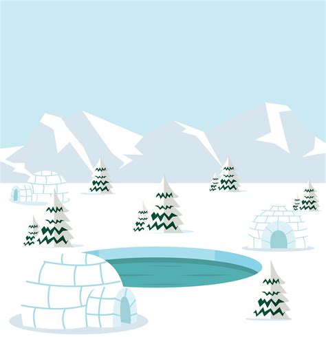 north pole arctic background concept 2376759 Vector Art at Vecteezy