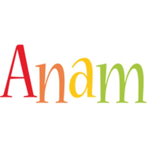 Anam Logo | Name Logo Generator - Smoothie, Summer, Birthday, Kiddo, Colors Style