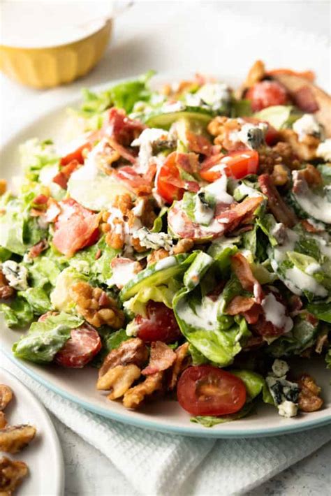 Blue Cheese Salad with Bacon and Avocado - Back To The Book Nutrition