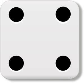 Dice 4 Clip Art at Clker.com - vector clip art online, royalty free & public domain