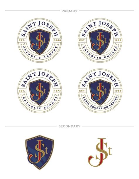 St Joseph's | Creative branding design, School logo, Education logo design