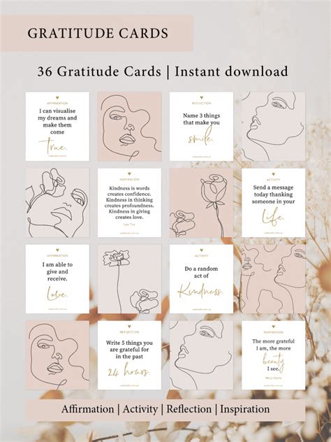 Gratitude Cards – Printable Instant Download – MYL