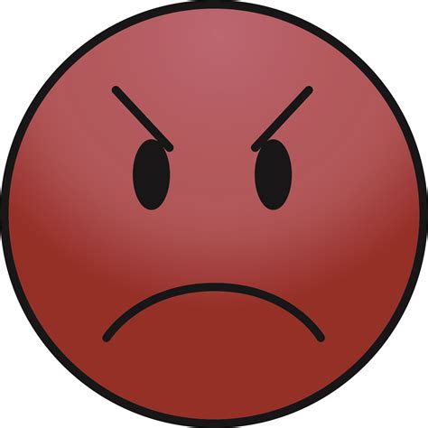 Red Angry Emoticon - ClipArt Best