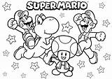 Coloring With The Characters Of Super Mario Bros  Return To Childhood sketch template