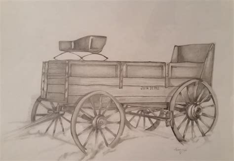 Wagon Drawing - Etsy