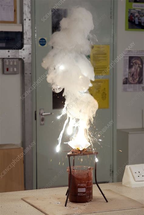 Thermite reaction - Stock Image - C002/1064 - Science Photo Library