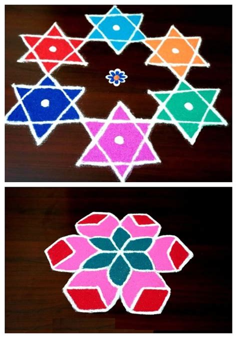 3 and 5 Dots Rangoli Designs with for All Occasions