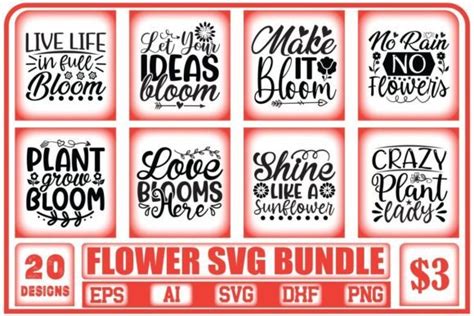 Flower SVG Bundle Bundle · Creative Fabrica