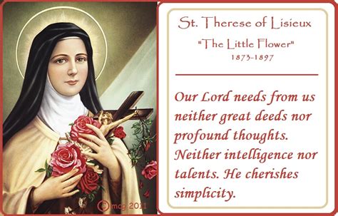St Therese Of Lisieux Prayer Card - Find Property to Rent