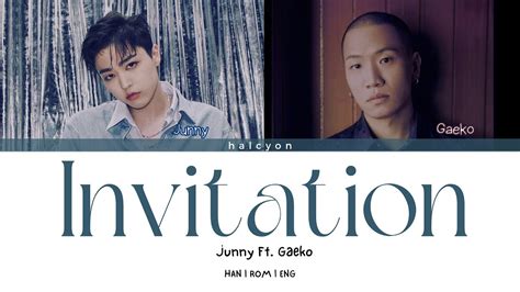 Junny - Invitation (ft. Gaeko ) [Color Coded Lyrics ] Chords - Chordify