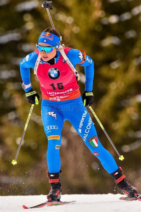 Biathlon IBU World Cup Biathlon 2020 - 7.5 Km Sprint Women Editorial Photo - Image of sprint ...