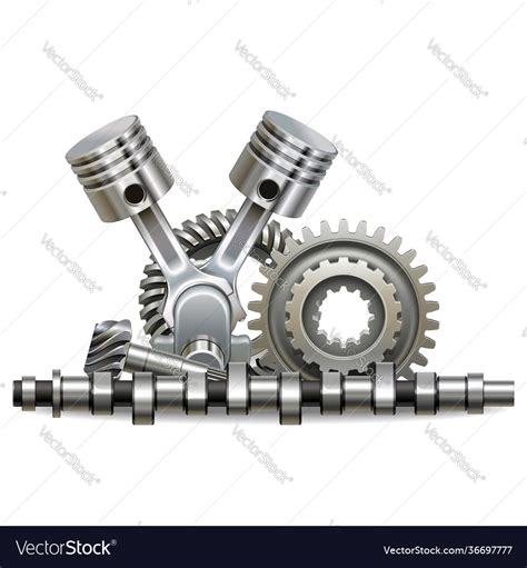 Motor parts concept Royalty Free Vector Image - VectorStock