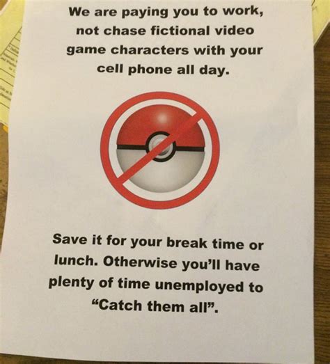 Pokémon NO! The Best Anti-Pokémon Go Warnings, Signs and PSAs