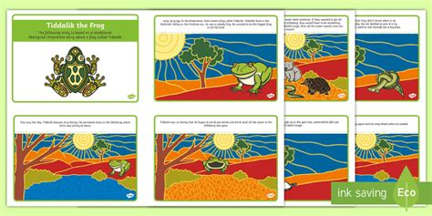 FREE! - Tiddalik the Frog Story Sequencing Cards-Australia