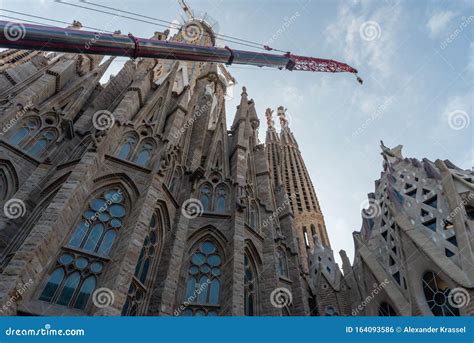 Construction Site at the La Sagrada Familia Cathedral in Barcelona, Catalonia Editorial Photo ...