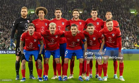 Atletico Madrid team picture during a UEFA Champions League match ...