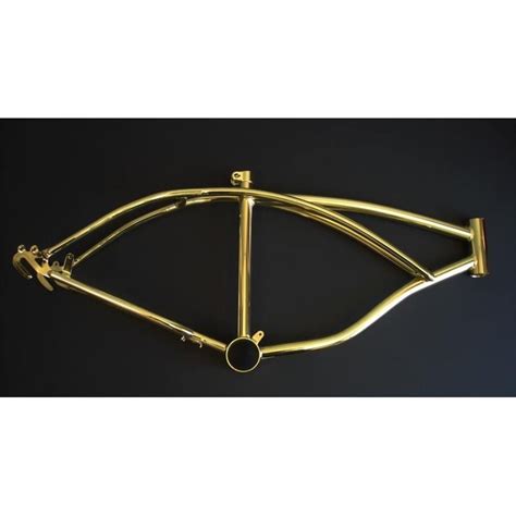 Gold Lowrider Bike Frame For 20" Wheels