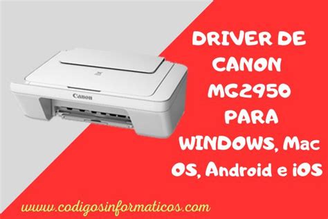 Descargar Driver de Canon MG2950 | codigos informaticos