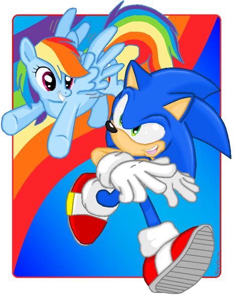 Sonic And Rainbow Dash Pony