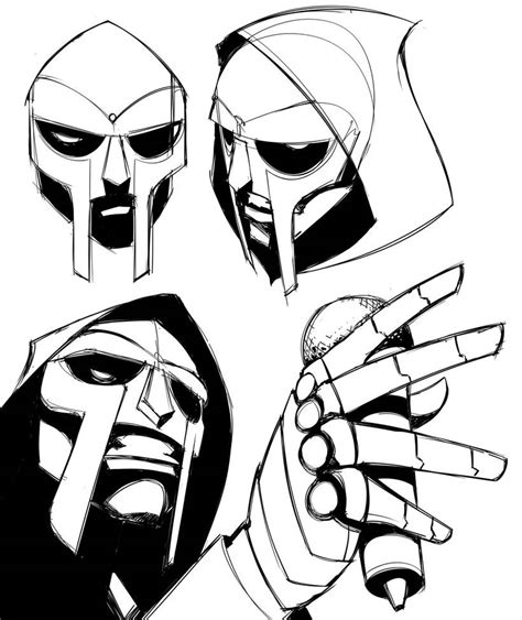 MF DOOM Sketches by BillyNunez on DeviantArt