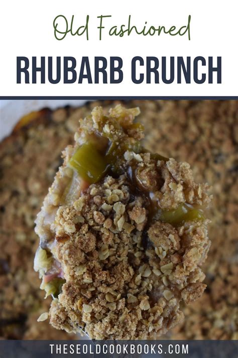 Rhubarb Crumble with Oats Recipe - These Old Cookbooks