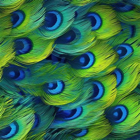 Premium AI Image | peacock feathers pattern