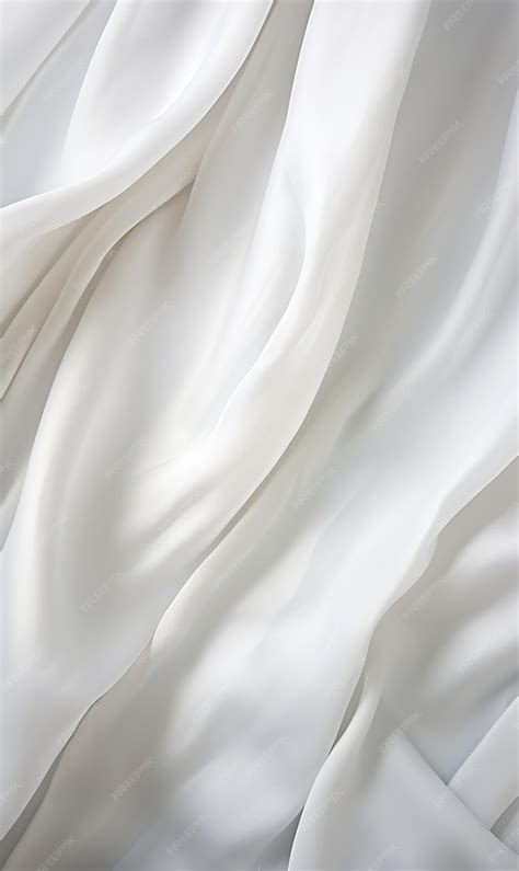 Premium AI Image | White Satin Fabric Texture Background