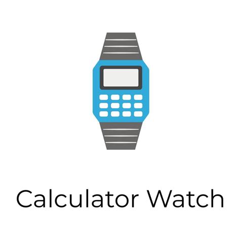 Trendy Calculator Watch 14417741 Vector Art at Vecteezy