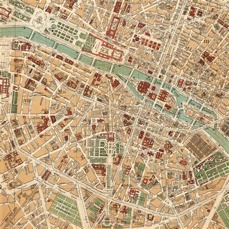 Old Map Of Paris Guide 1892 Vintage Maps And Prints - vrogue.co