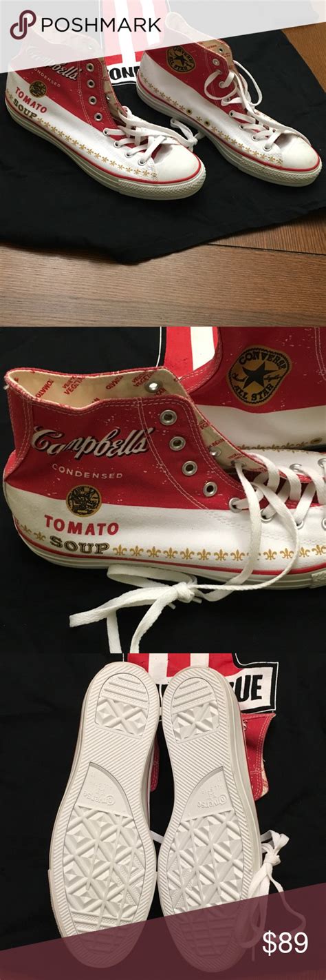 Andy Warhol Campbell's Tomato Soup Converse | Fashion design, Converse red, Clothes design