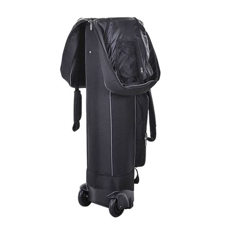 PGA Tour Compact Golf Bag With 2 Wheels (Black)