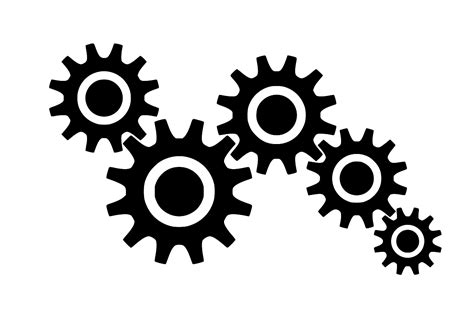 SVG > gears together style modern - Free SVG Image & Icon. | SVG Silh