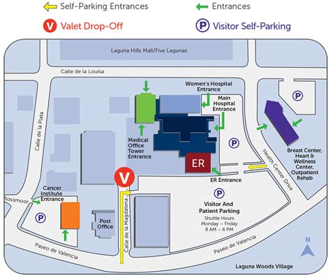 Campus Map & Parking at Saddleback Medical Center | MemorialCare