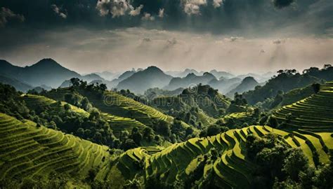 A Journey through Asia S Beautiful Natural Wonders Stock Illustration - Illustration of plateau ...