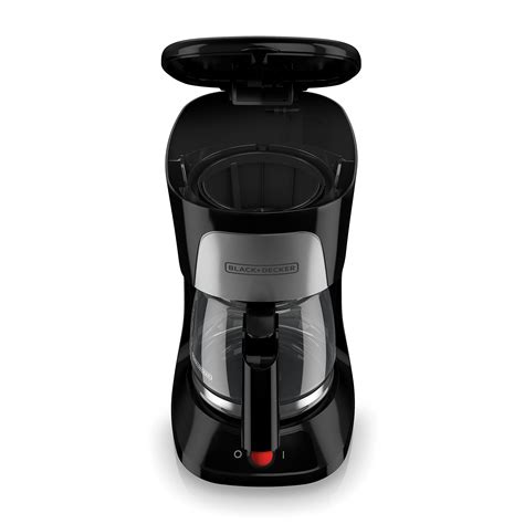 BLACK DECKER 5Cup Coffeemaker with Duralife Glass Carafe Black CM0555B ...