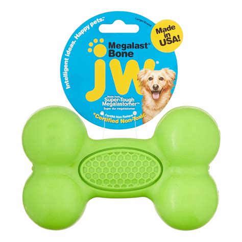 Petmate JW MegaLast Bone Dog Toy, Large, Assorted Colors - Walmart.com ...