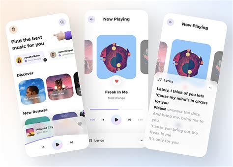 Music Player App Design - Figma App Freebie - FreebiesUI