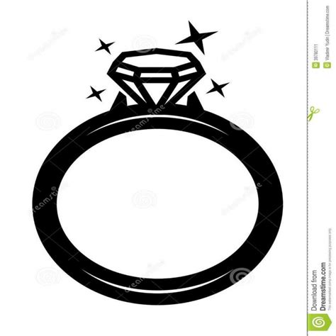 Wedding Ring Silhouette Vector at Vectorified.com | Collection of ...